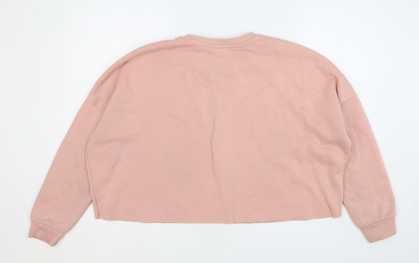 Primark Womens Pink Polyester Pullover Sweatshirt Size 12 Pullover - Cropped