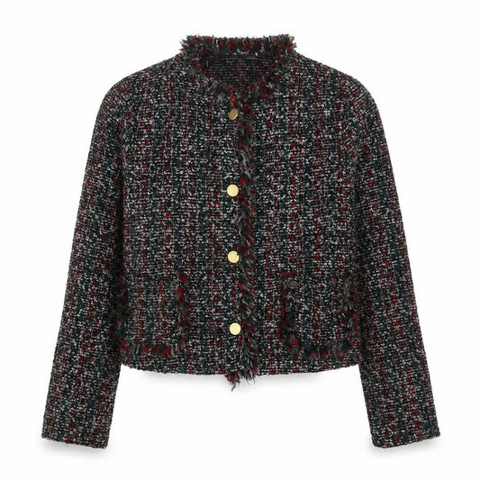 Springfield Womens Multicoloured Round Neck Striped Acrylic Cardigan Jumper Size 10