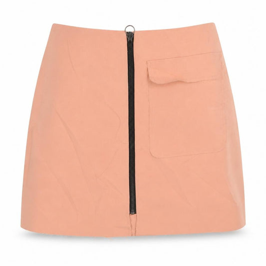 Topshop Womens Pink Polyester Mini Skirt Size 8 Zip