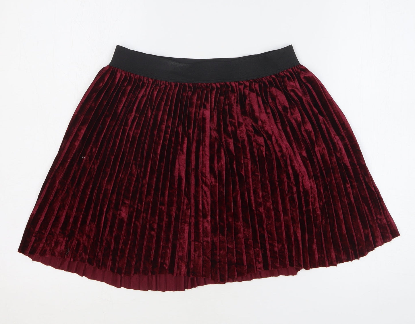 Zara Womens Purple Polyester A-Line Skirt Size S
