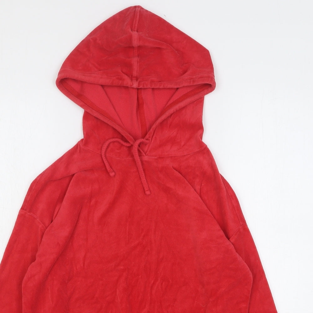 Papaya Womens Red Cotton Pullover Hoodie Size S Pullover
