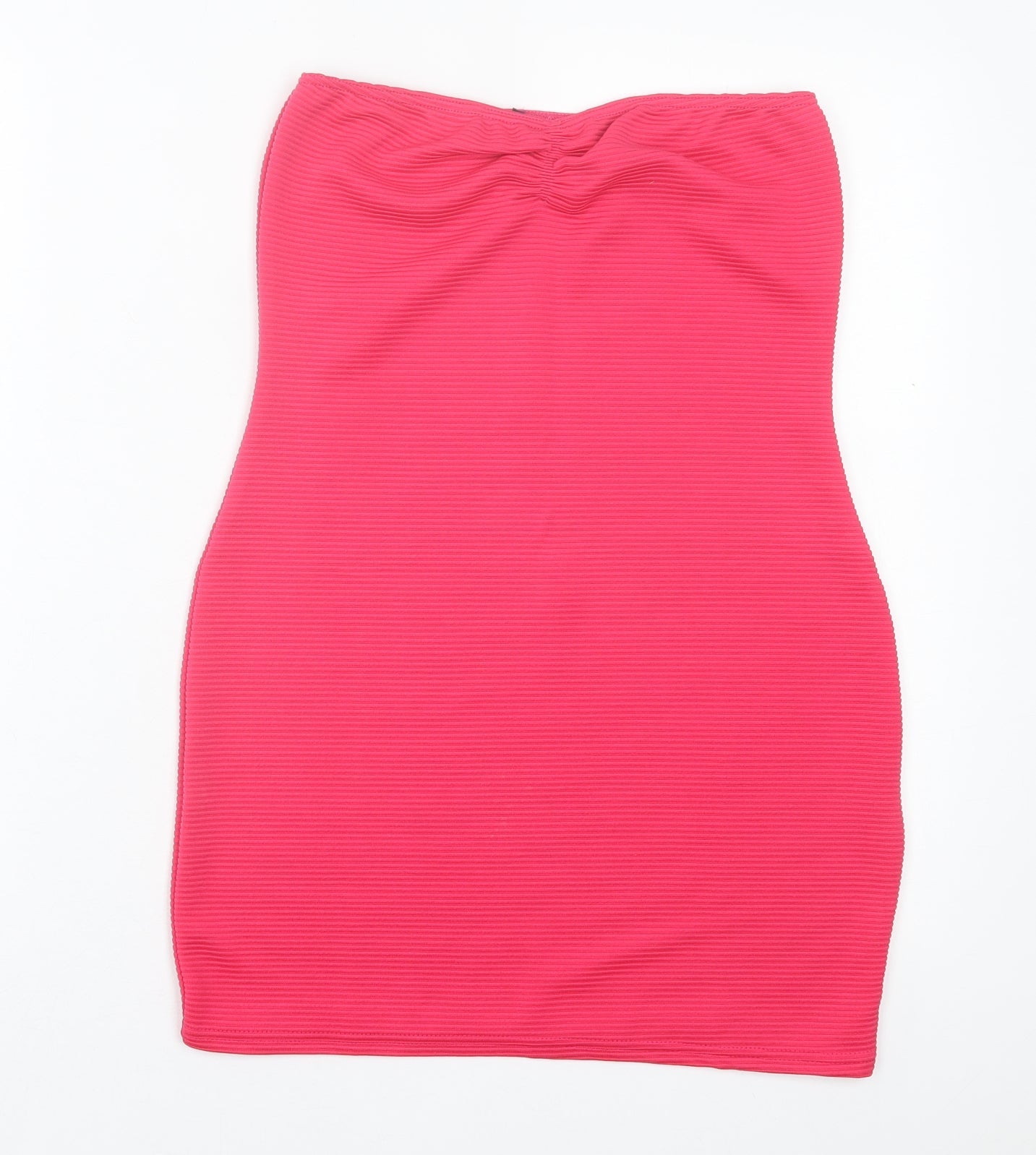 Preworn Womens Pink Polyester Bodycon Size S Sweetheart Pullover