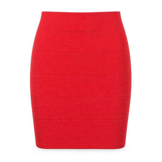 Missguided Womens Red Polyester Bandage Skirt Size 8