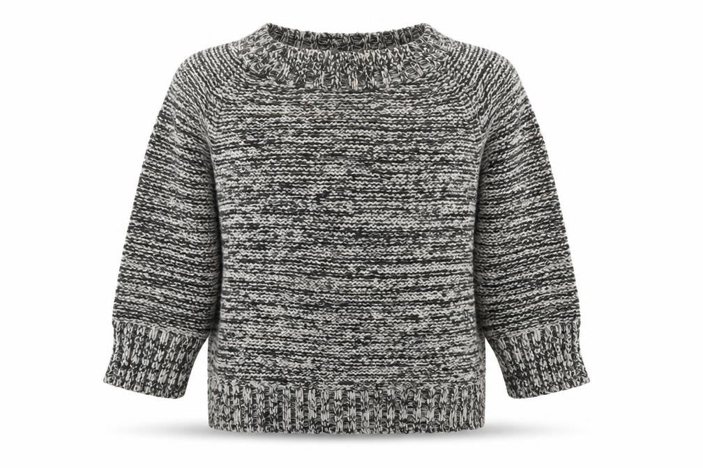 M&Co Womens Grey Crew Neck Acrylic Pullover Jumper Size M