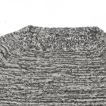 M&Co Womens Grey Crew Neck Acrylic Pullover Jumper Size M