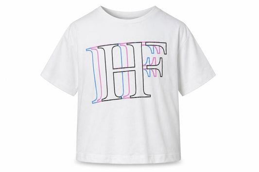 Holyfield Girls White Cotton Basic T-Shirt Size 9-10 Years Round Neck Pullover