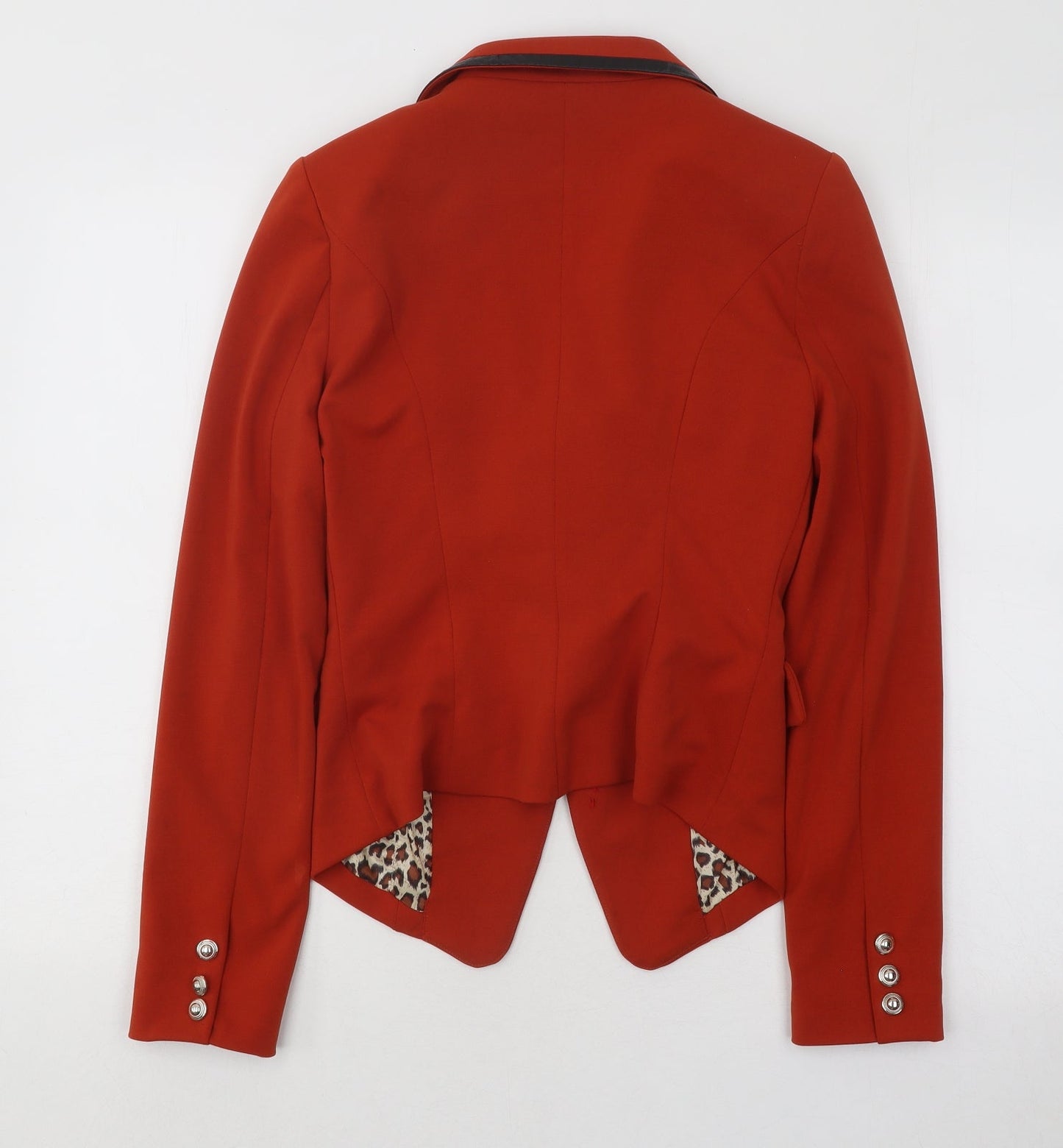 C.D.C Womens Orange Jacket Blazer Size S Button