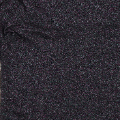 M&Co Womens Black Round Neck Polyester Pullover Jumper Size 14
