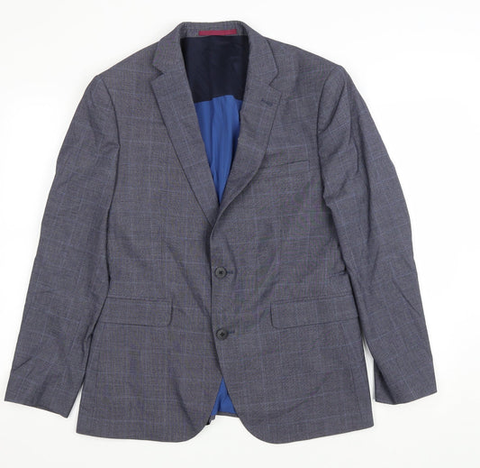 Burton Mens Grey Polyester Jacket Blazer Size 42