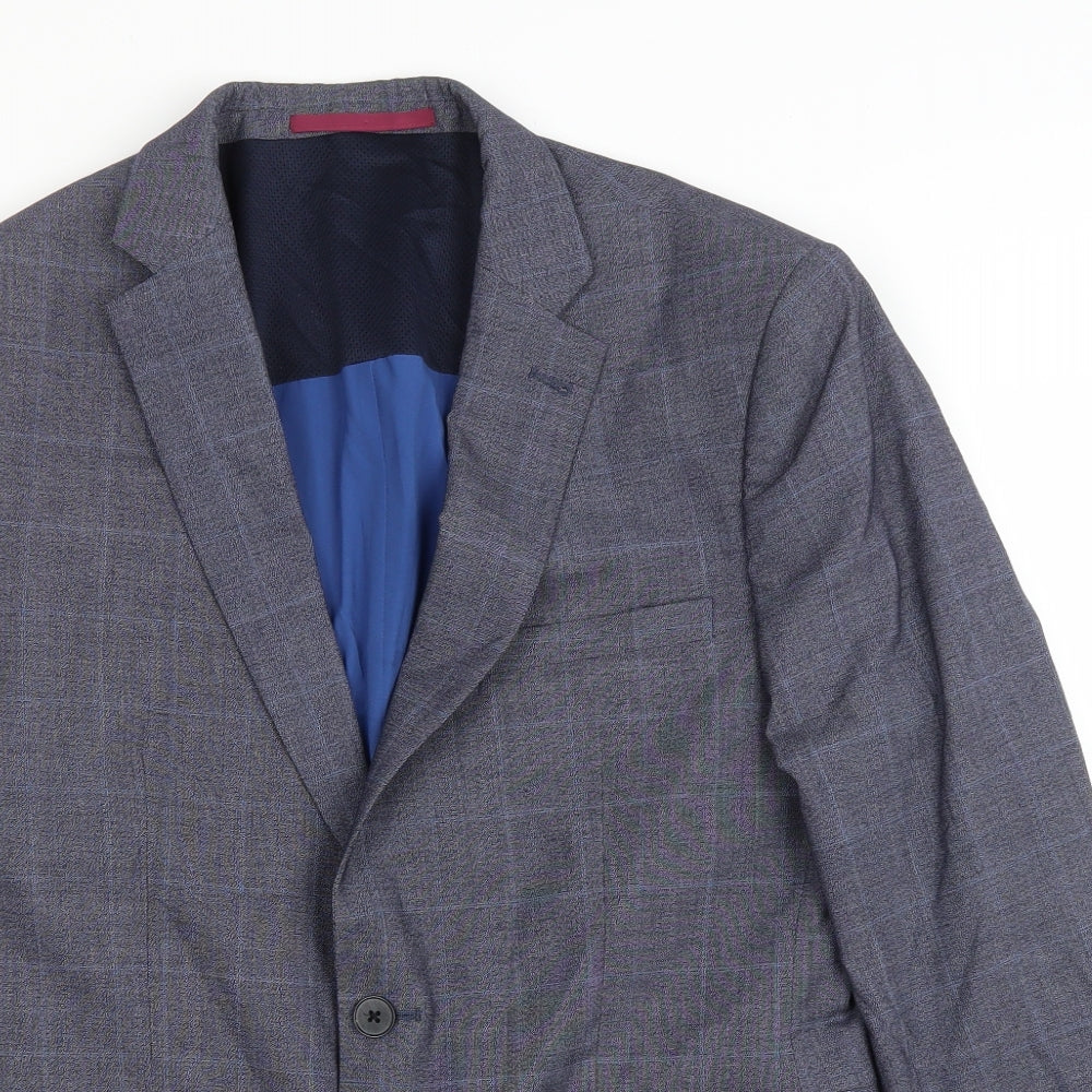 Burton Mens Grey Polyester Jacket Blazer Size 42