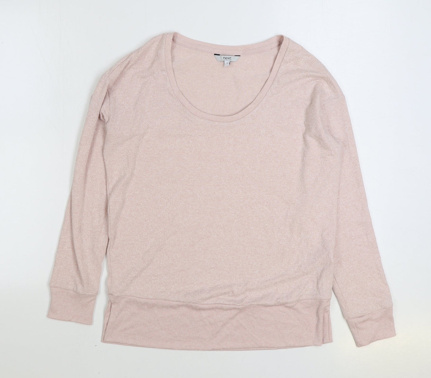 NEXT Womens Pink Viscose Pullover Sweatshirt Size 8 Pullover