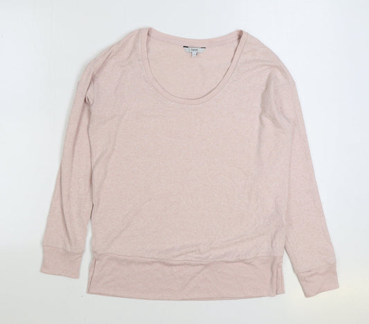 NEXT Womens Pink Viscose Pullover Sweatshirt Size 8 Pullover