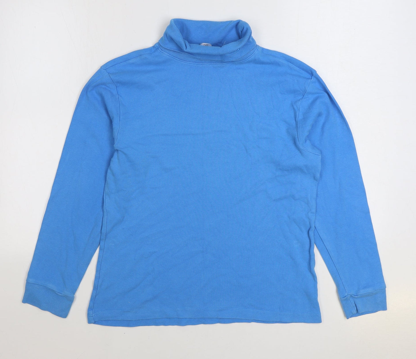 Crane Snow Womens Blue Cotton Pullover Sweatshirt Size M Pullover