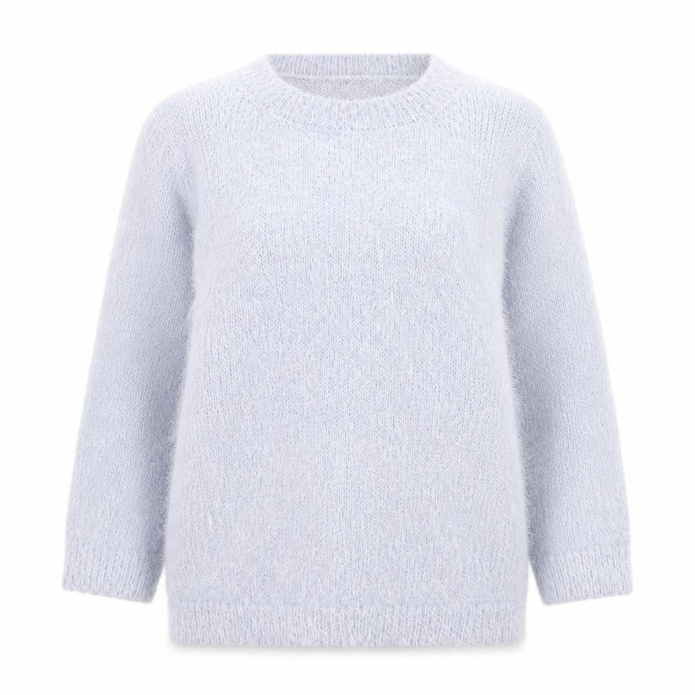 Golddigga Womens Blue Crew Neck Nylon Pullover Jumper Size 10