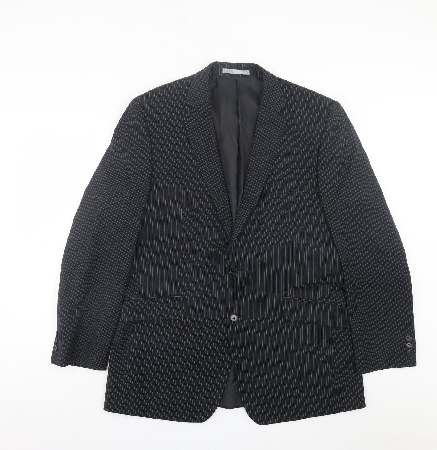 Burton Mens Silver Polyester Jacket Suit Jacket Size 42