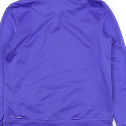 Reebok Mens Blue Polyester Pullover Sweatshirt Size S