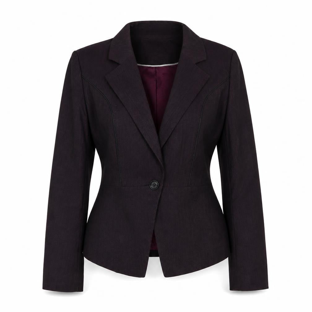 NEXT Womens Purple Polyester Jacket Blazer Size 10
