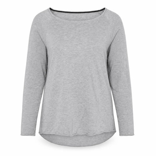Onfire Womens Grey Polyester Basic T-Shirt Size 10 Boat Neck