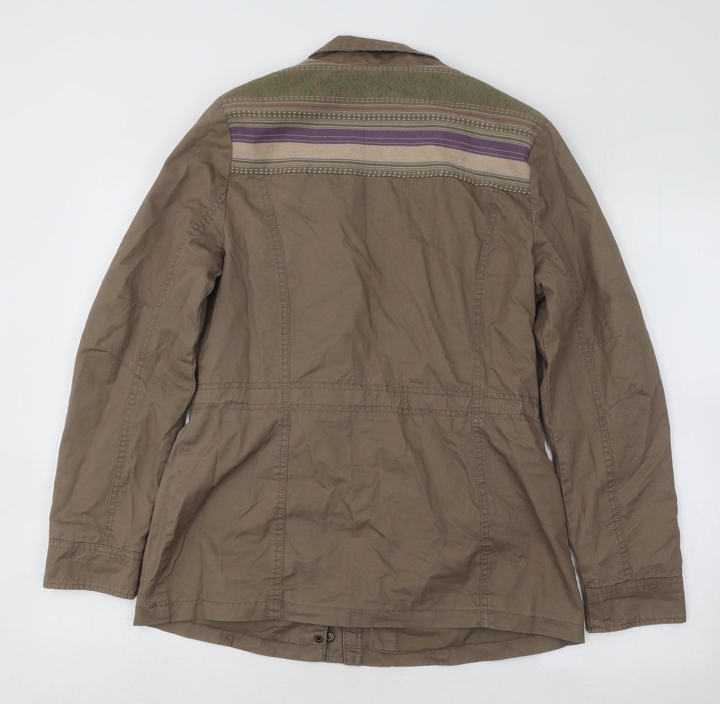 Marks and Spencer Womens Brown Jacket Size 10 Zip