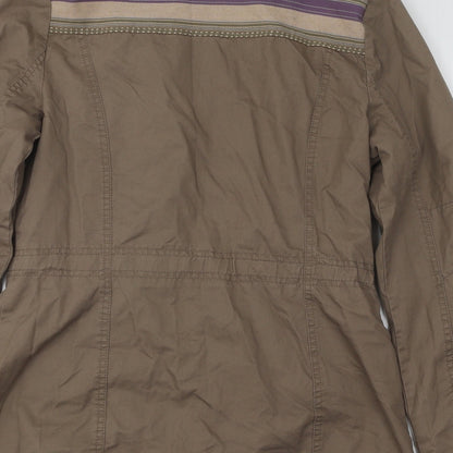 Marks & Spencer Womens Brown Jacket Size 10 Zip