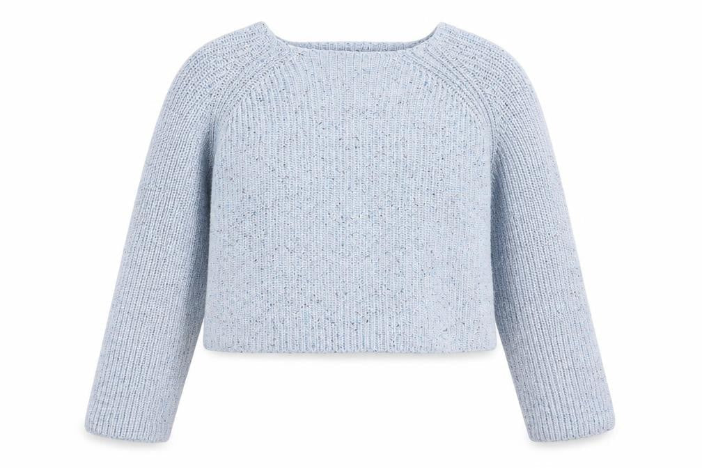 H&M Womens Blue Boat Neck Acrylic Pullover Jumper Size M