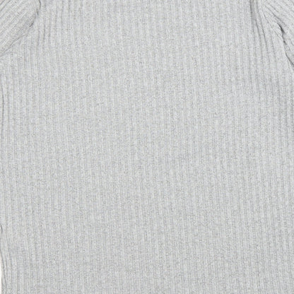 Dorothy Perkins Womens Grey Round Neck Polyester Pullover Jumper Size 6