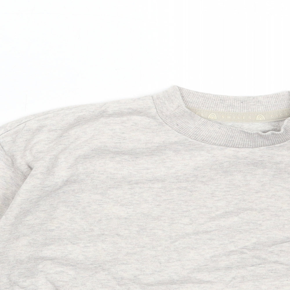 George Baby Grey Cotton Pullover Jumper Size 12-18 Months Pullover - Rainbow