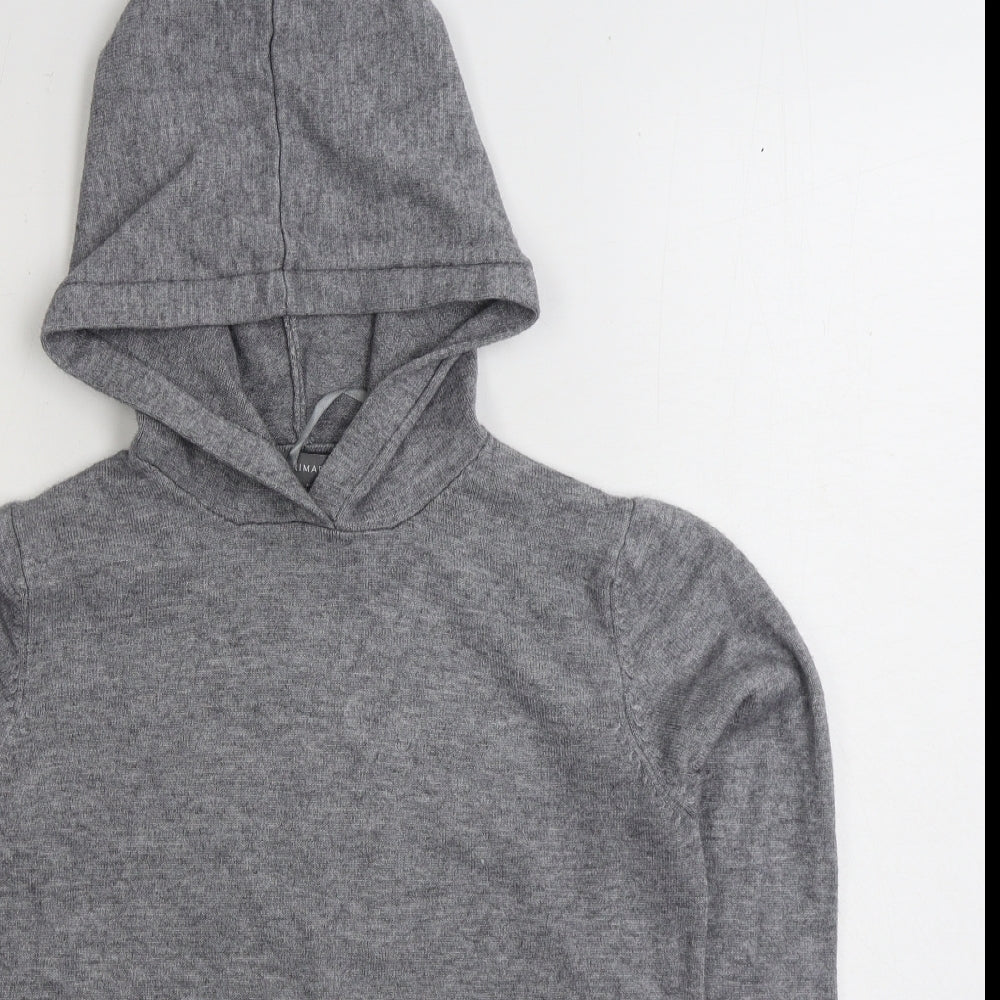 Primark Womens Grey Viscose Pullover Hoodie Size XS Pullover