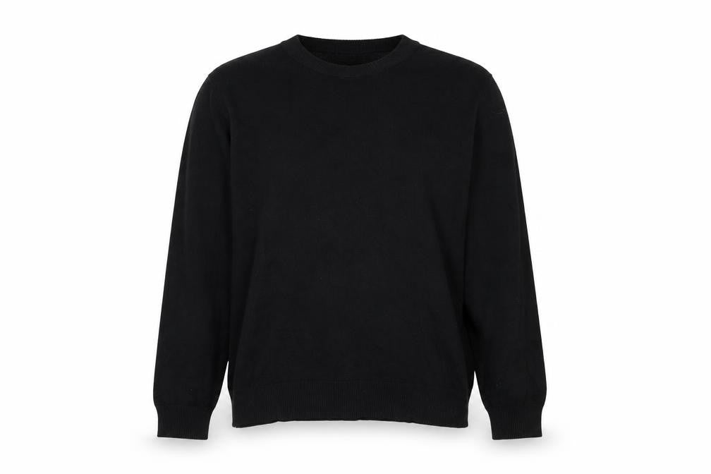 H&M Womens Black Round Neck Viscose Pullover Jumper Size M