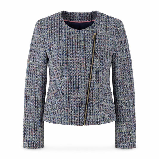 F&F Womens Blue Jacket Size 10 Zip
