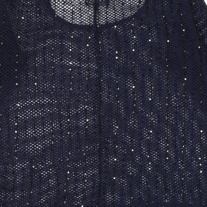 Next Womens Blue Round Neck Polyester Pullover Jumper Size 10