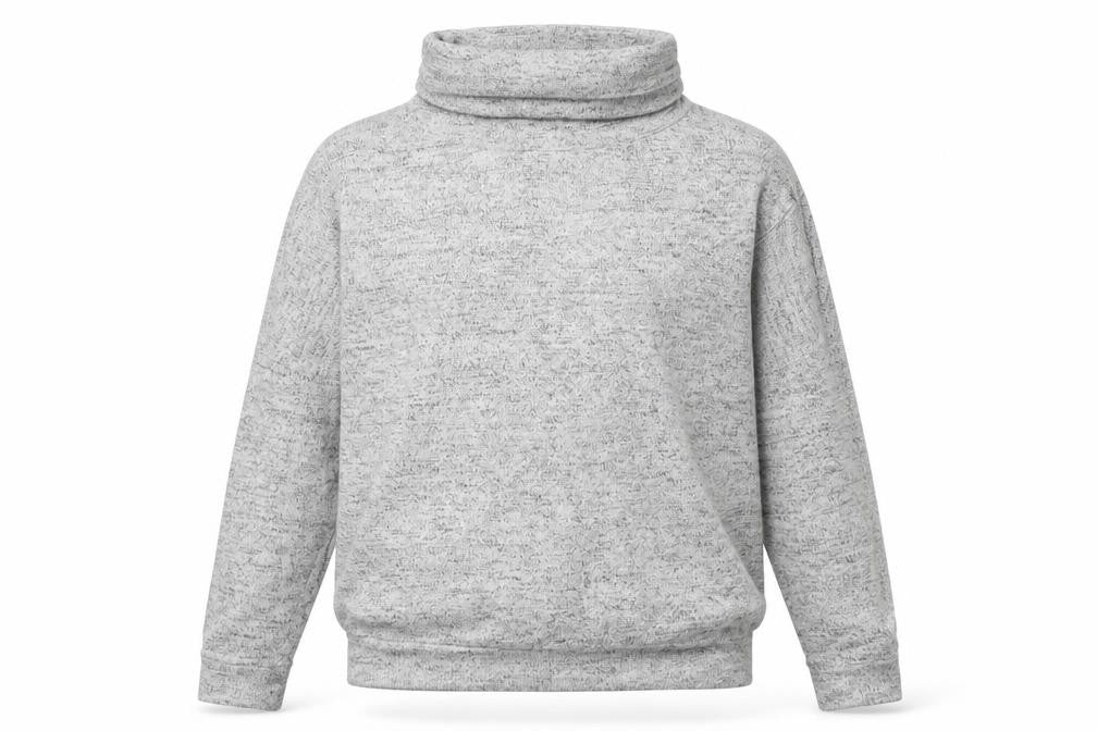 H&M Girls Grey Roll Neck Viscose Pullover Jumper Size 11-12 Years Pullover