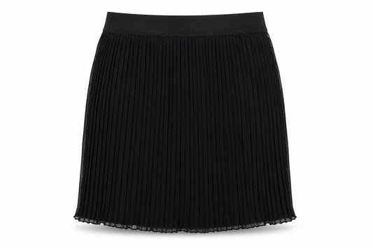 Be Beau Womens Black Polyester Pleated Skirt Size 10