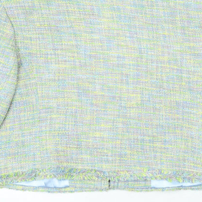 Preloved C.M.D Womens Multicoloured Check Acrylic Suit Jacket Size 18 - Label