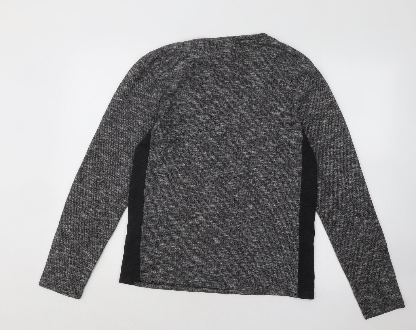 River Island Womens Grey Round Neck Acrylic Pullover Jumper Size S