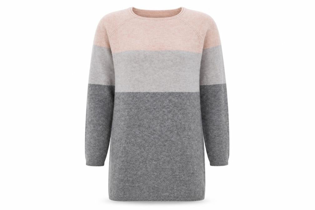 Only Womens Multicoloured Round Neck Acrylic Pullover Jumper Size S