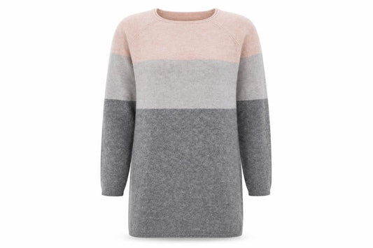 Only Womens Multicoloured Round Neck Acrylic Pullover Jumper Size S