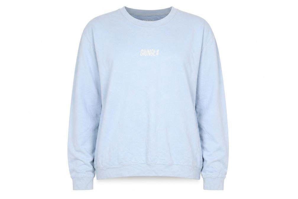 Gungla Womens Blue Cotton Pullover Sweatshirt Size XL Pullover
