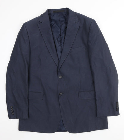 Marks & Spencer Mens Blue Polyester Jacket Suit Jacket Size M