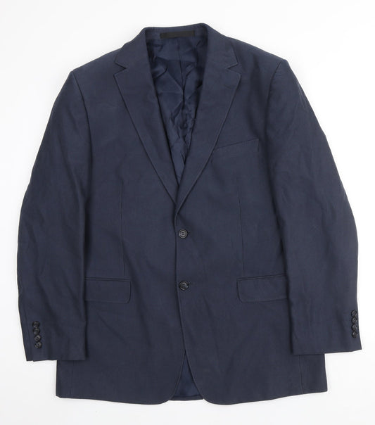 Marks and Spencer Mens Blue Polyester Jacket Suit Jacket Size M