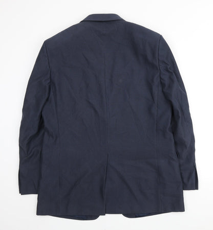 Marks & Spencer Mens Blue Polyester Jacket Suit Jacket Size M