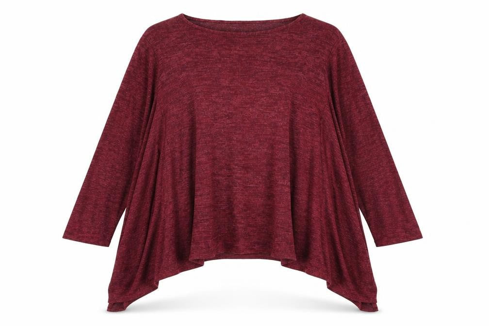 Preworn Womens Red Round Neck Polyester Pullover Jumper Size M - Waterfall