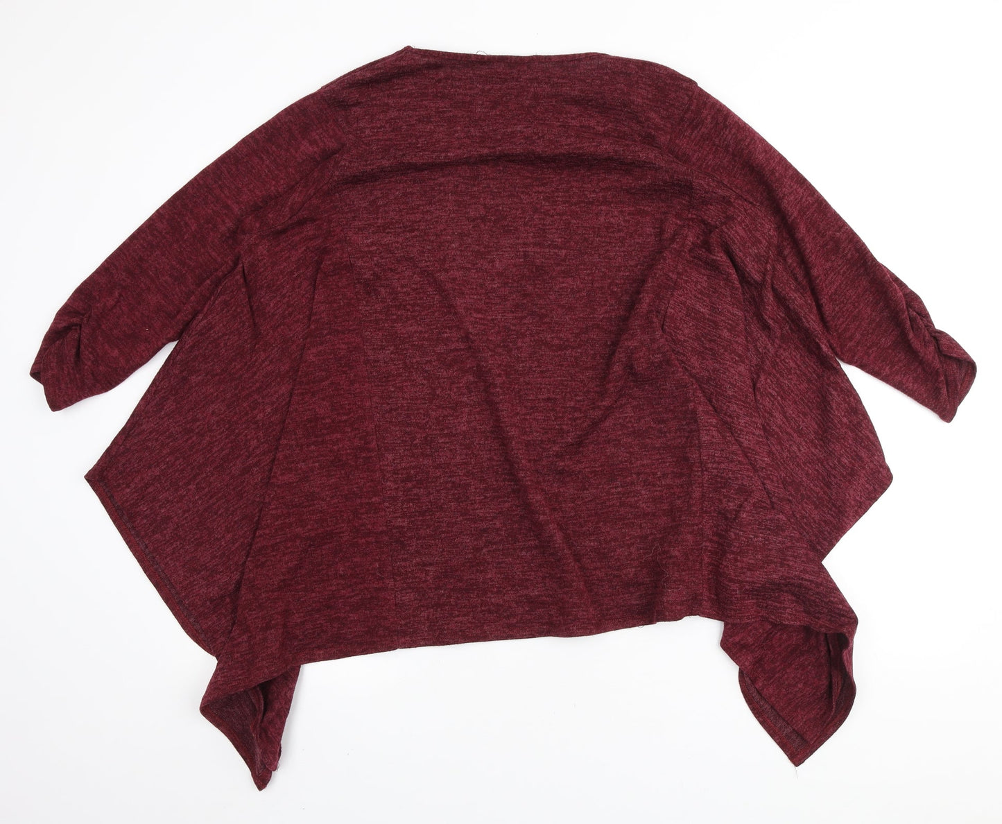Preworn Womens Red Round Neck Polyester Pullover Jumper Size M - Waterfall