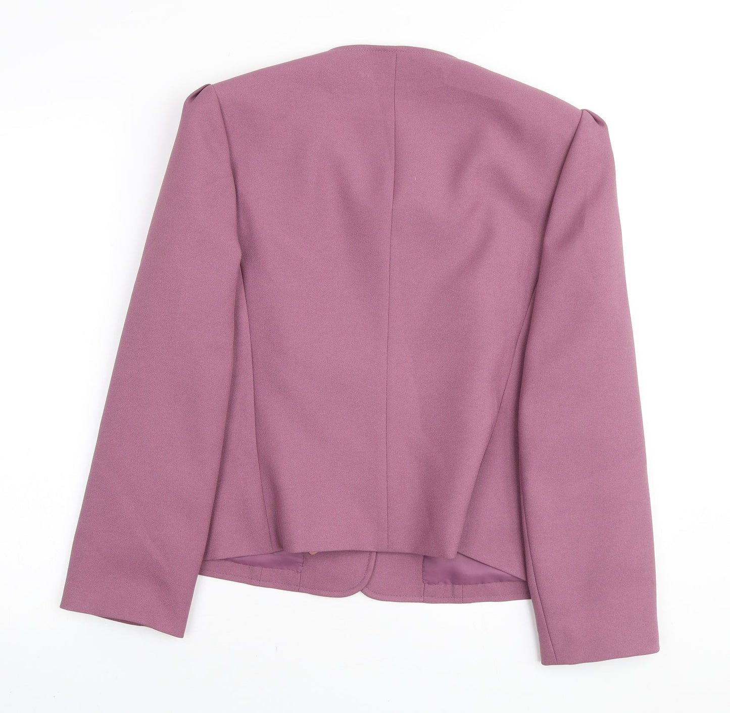 Dereta Womens Pink Polyester Jacket Blazer Size 16