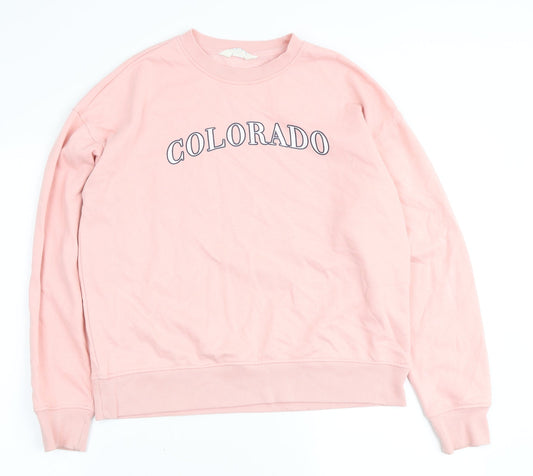 Primark Womens Pink Cotton Pullover Sweatshirt Size XS Pullover - Colorado