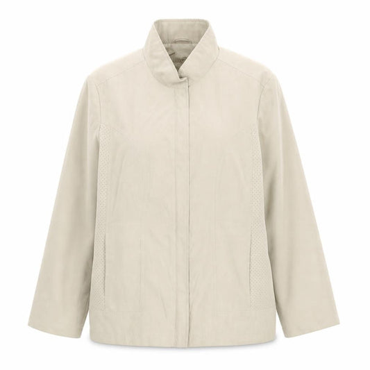 Klass Womens Ivory Jacket Size L Zip
