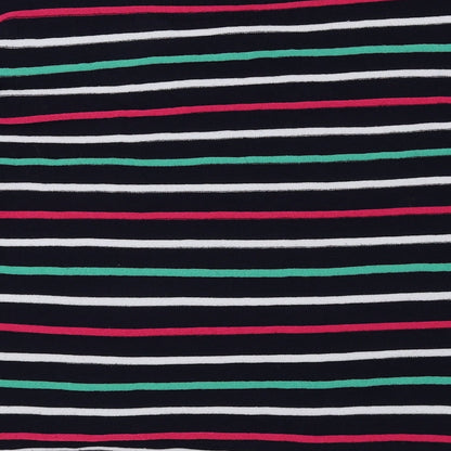 First Avenue Womens Multicoloured Round Neck Striped Polyester Pullover Jumper Size L