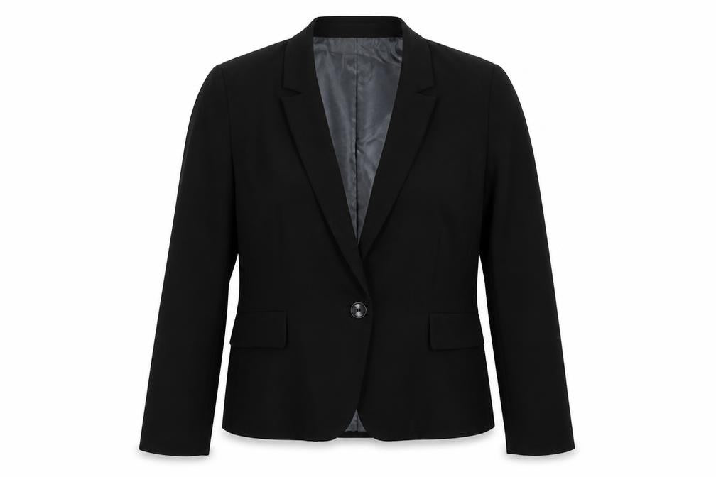 Oasis Womens Black Polyester Jacket Blazer Size 12