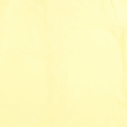 Saloos Womens Yellow Polyester Basic Button-Up Size 14 Collared
