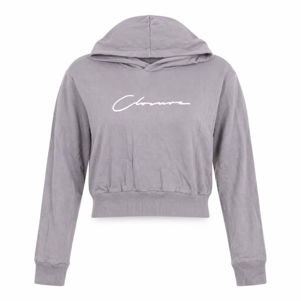 Closure Womens Grey Cotton Pullover Hoodie Size 6 Pullover